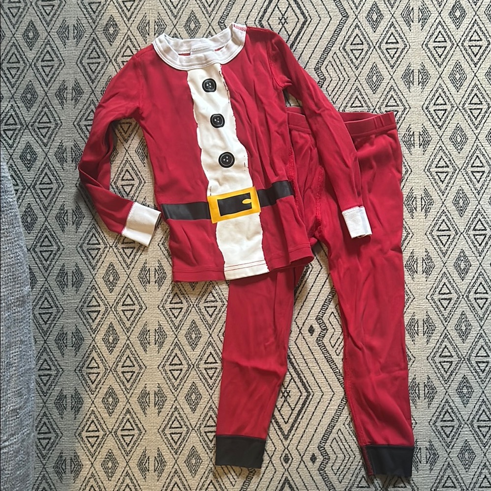 Kids Santa Costume Pajama Set - Red